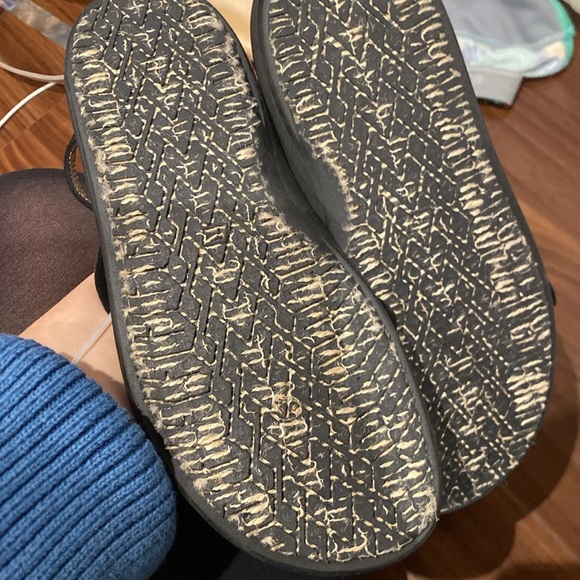 Marni / black flower embellished ankle wrap t-strap leather sandals 36 6 - Picture 6 of 9